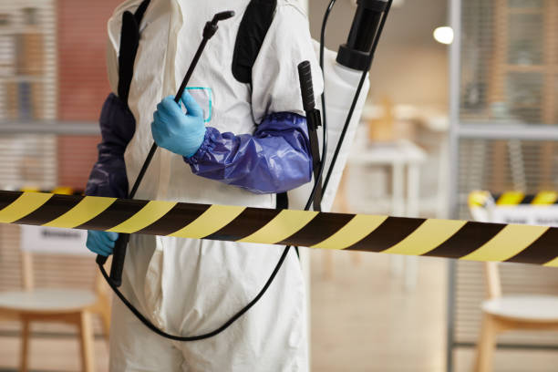 Professional Biohazard Cleanup technician working in Roscoe, TX